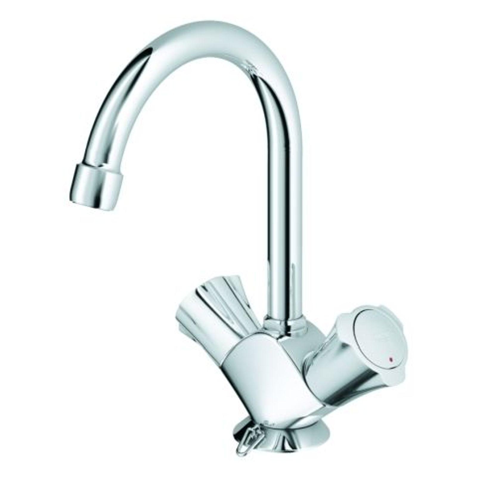 GROHE Waschtisch-Einlochbatterie Costa 21337001 Schwenkauslauf versenkbare Kette Chrom