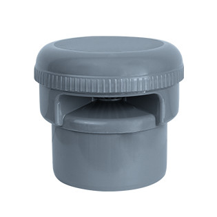 Airfit Rohrbelüfter DN 110 PP grau Abflussrohr Gummimanschette senkrechte Montage 57110RB