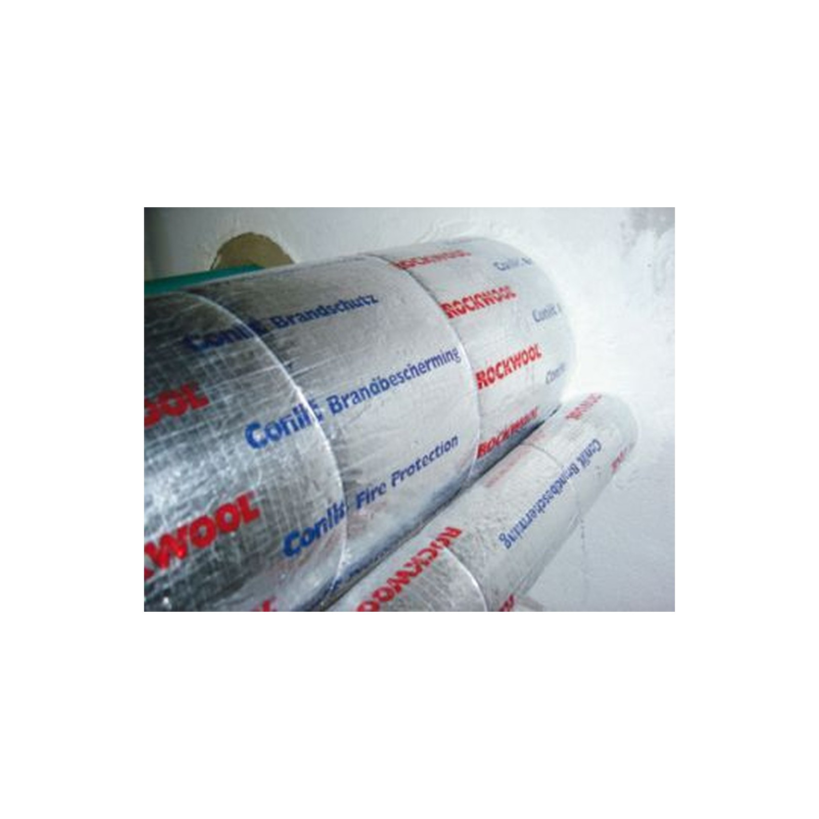 ROCKWOOL Brandschutz Rohrschale Conlit 150 U Alu 1m 28 mm 26 mm Dämmstärke Hersteller-Artikelnummer 31997