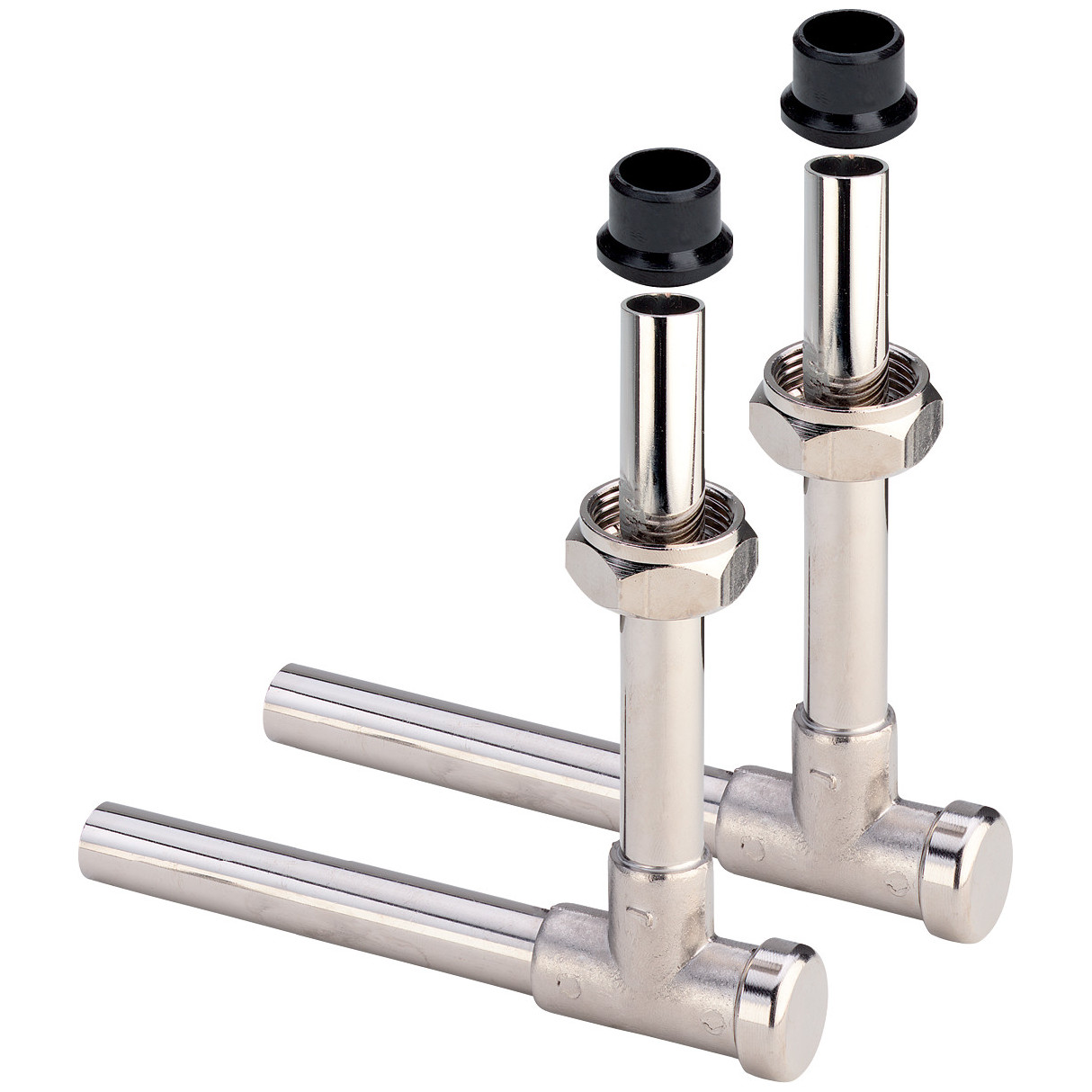 Viega Anschlussset 2272.5 G3/4 120-120mm Messing vernickelt 360399