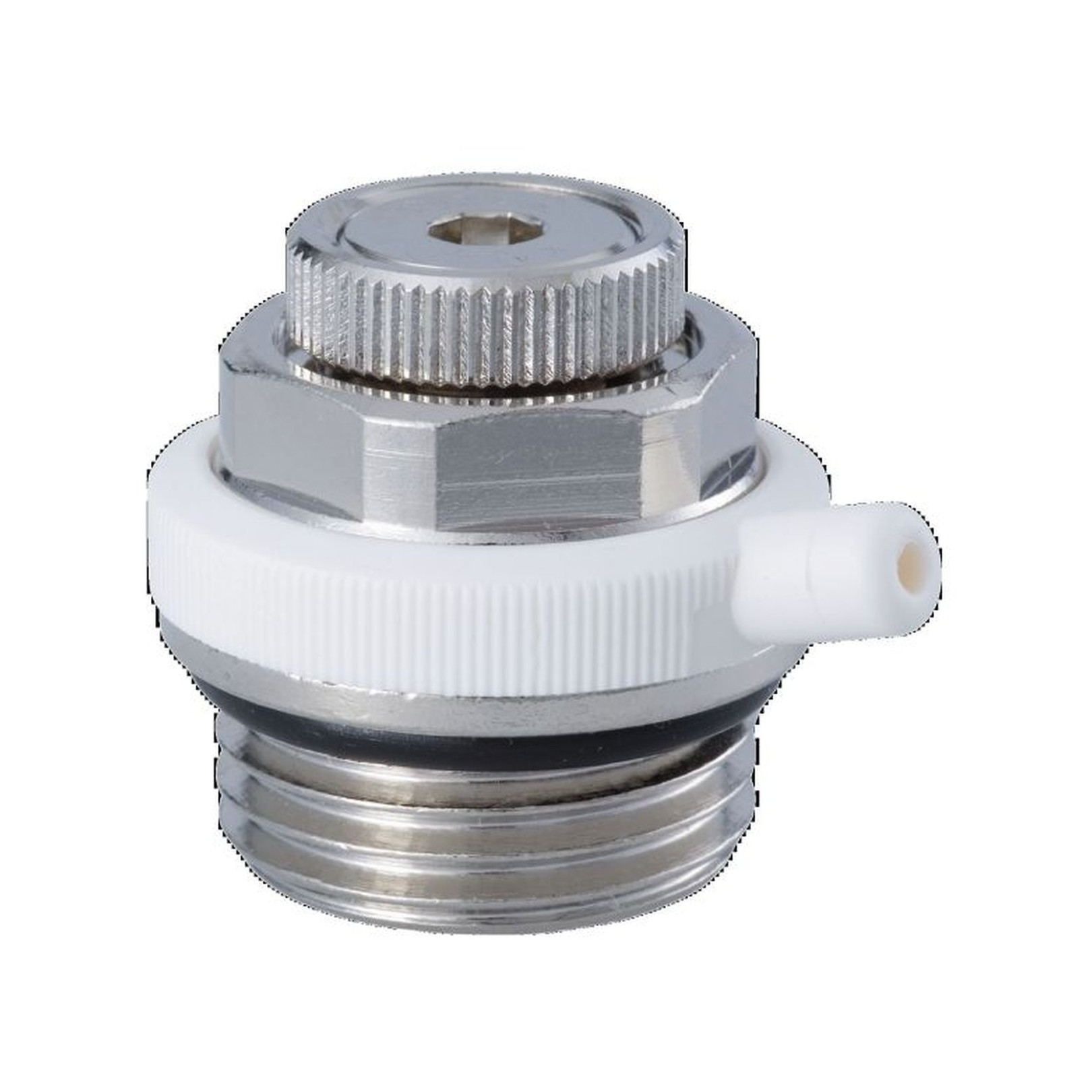 Hummel Entlüftungsautomat G1-2 O-Ring Messing vernickelt 2520120001