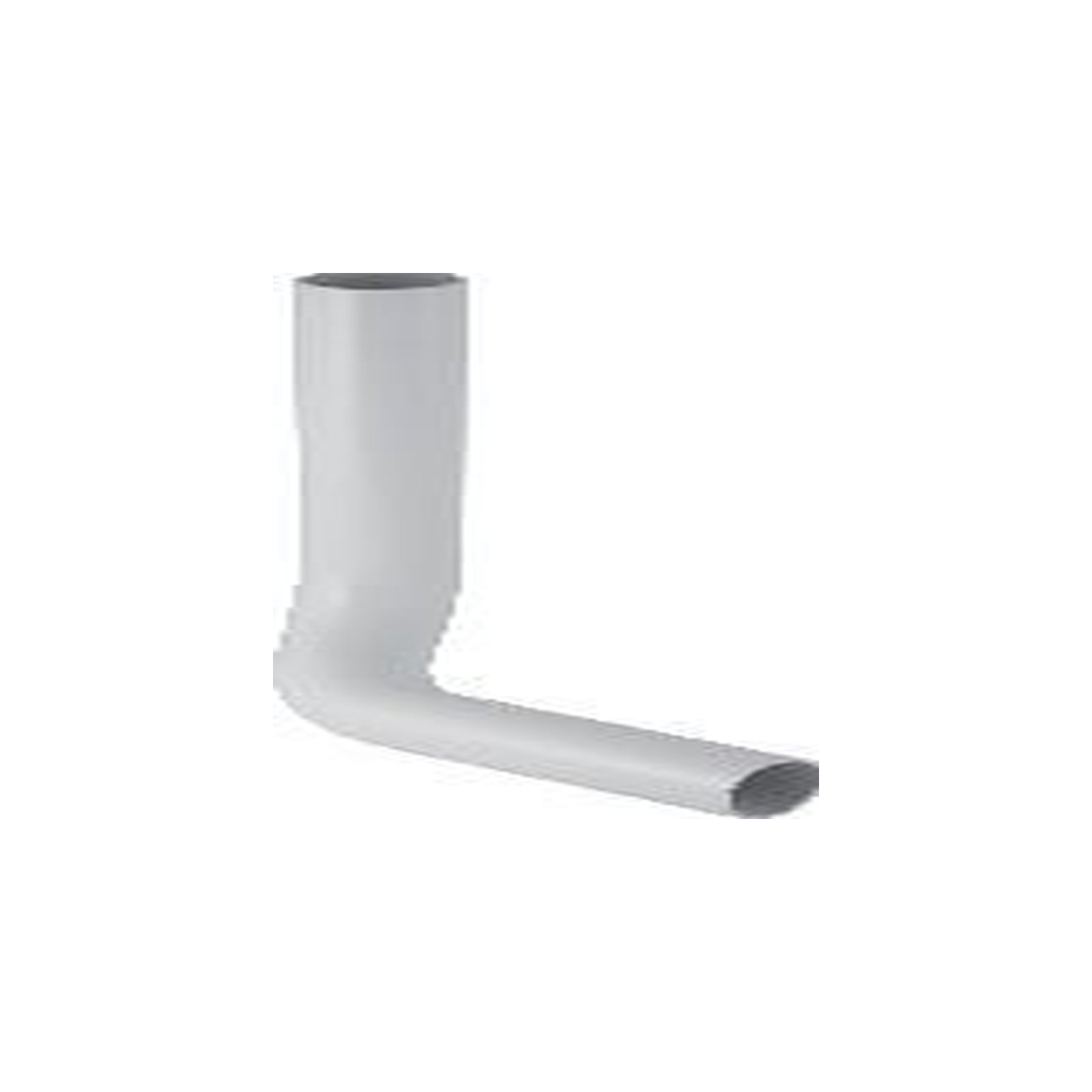 Geberit Spülbogen 90 Grad 28x21 cm links gekröpft d50 44 weiß-alpin 8 cm 118123111