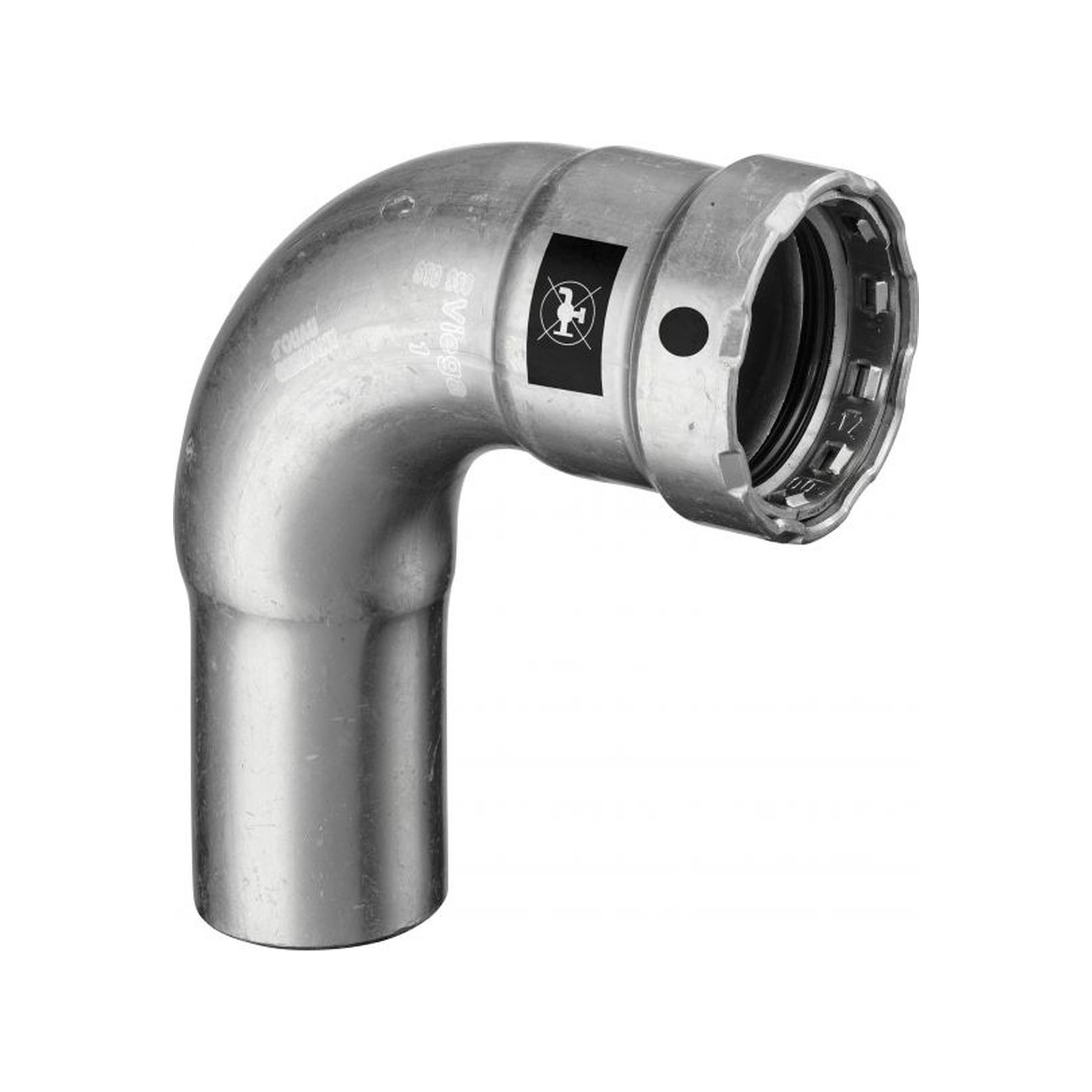 Viega Megapress Bogen 4216.1 1-Zoll 90-Grad Pressanschluss SC-Contur 694654