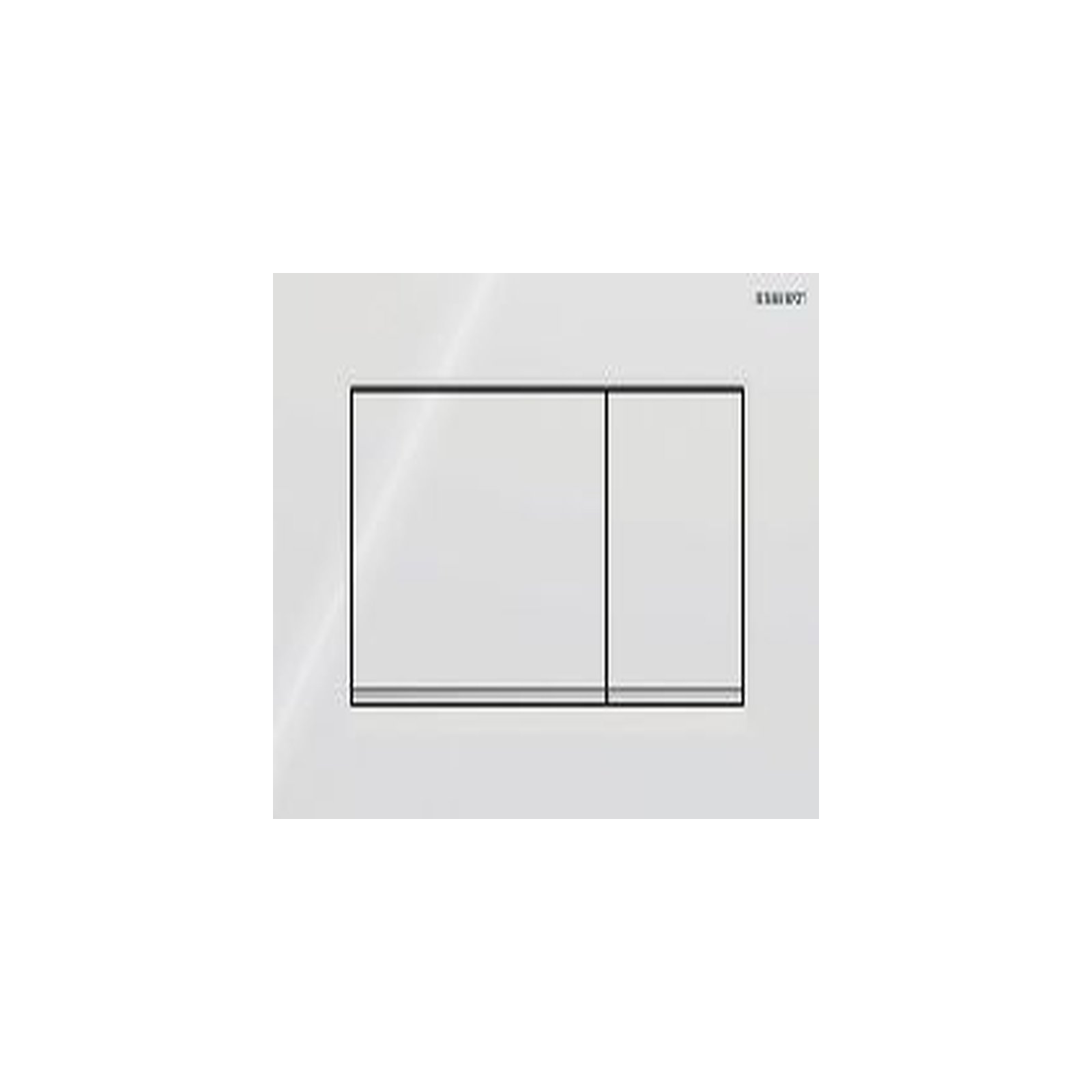 Geberit Betätigungsplatte Sigma 30 2-Mengen-Spülung weiß hochglanz-verchromt Kunststoff 115883KJ1