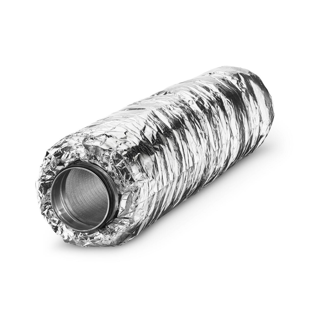 Helios Rohrschalldämpfer SDE 160 flexibel Aluminium 1 m Steckstutzen 00790