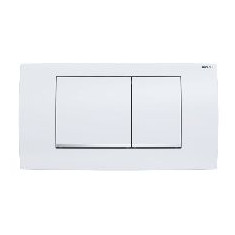 Geberit Betätigungsplatte Twinline30 2-Mengen-Spülung weiß Hochglanz Designstreifen Kunststoff 115899KJ1