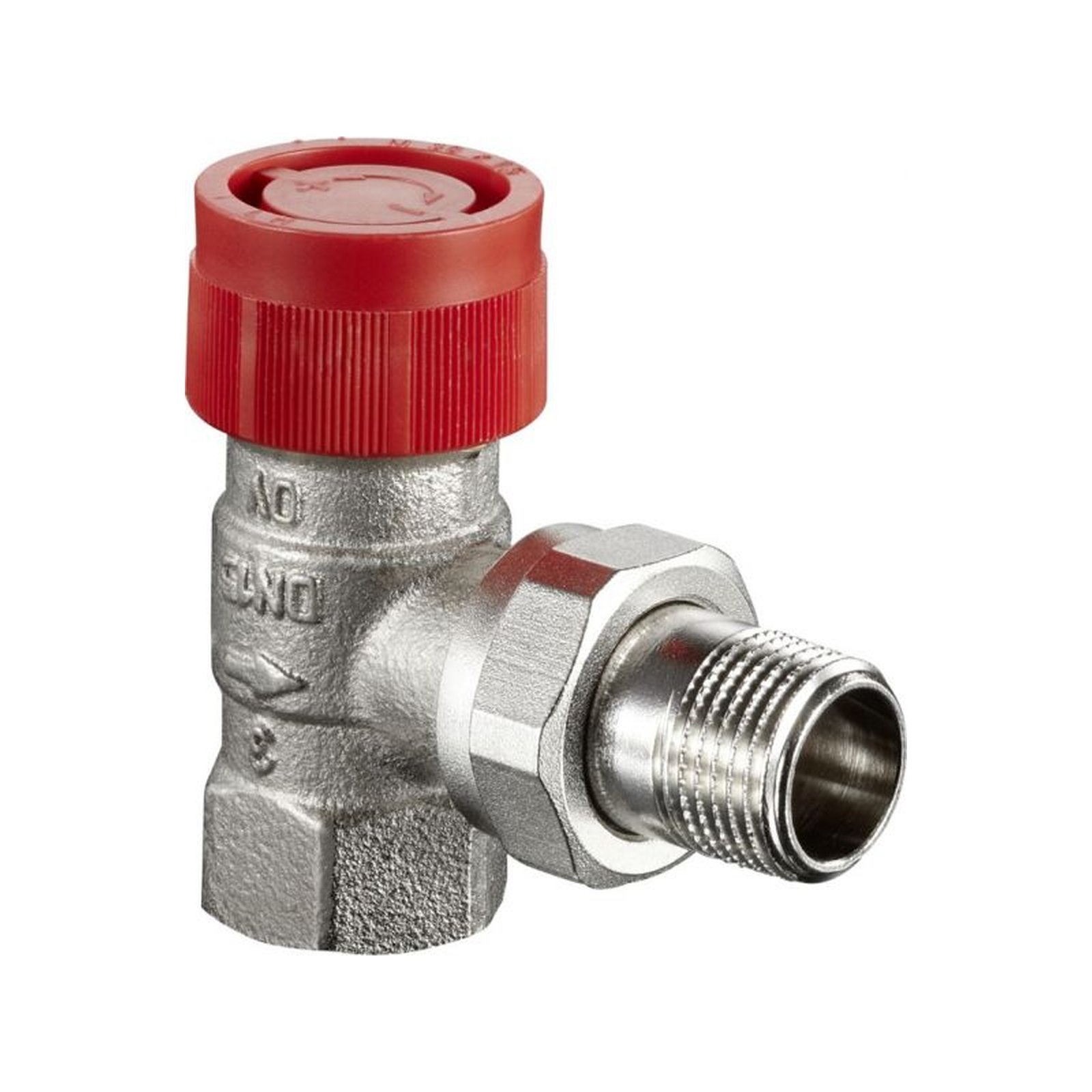 Oventrop Thermostatventil AF DN15 Eck Feinstvoreinstellung Rotguss Messing vernickelt 1180604