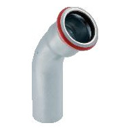 Geberit Mapress C-Stahl Bogen 45Gr Einschubende d42 verzinkt 23707