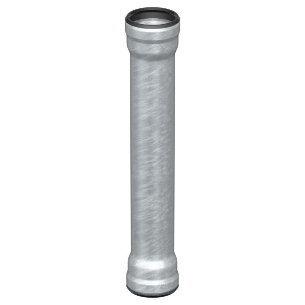 ACO PASSAVANT Stahlabflussrohr GM-X DN40 1000mm 2 Muffen feuerverzinkt Innenbeschichtung 0174.10.16