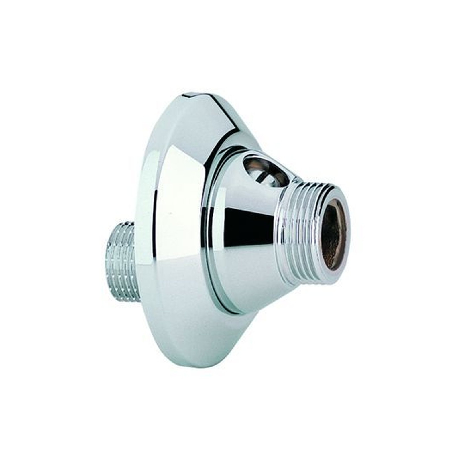 GROHE S-Anschluss 12400 absperrbar 1/2x3/4 Zoll verstellbar 10 mm Schubrosette chrom 12400000