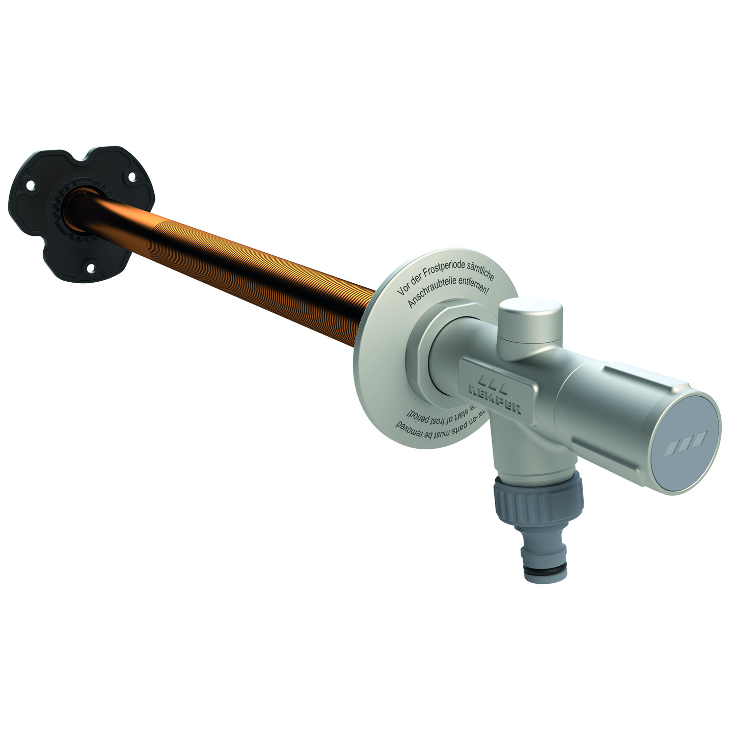 Kemper Frostsichere Außenarmatur FROSTI Fig. 578 00 Bausatz 150-415mm Griff DN15 5780001500