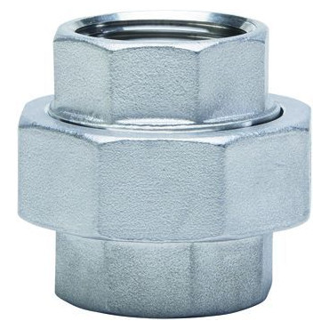 GEBO Edelstahl-Gewindefitting 330 Verschraubung flachdicht 1-2-Zoll Inox 6330-012