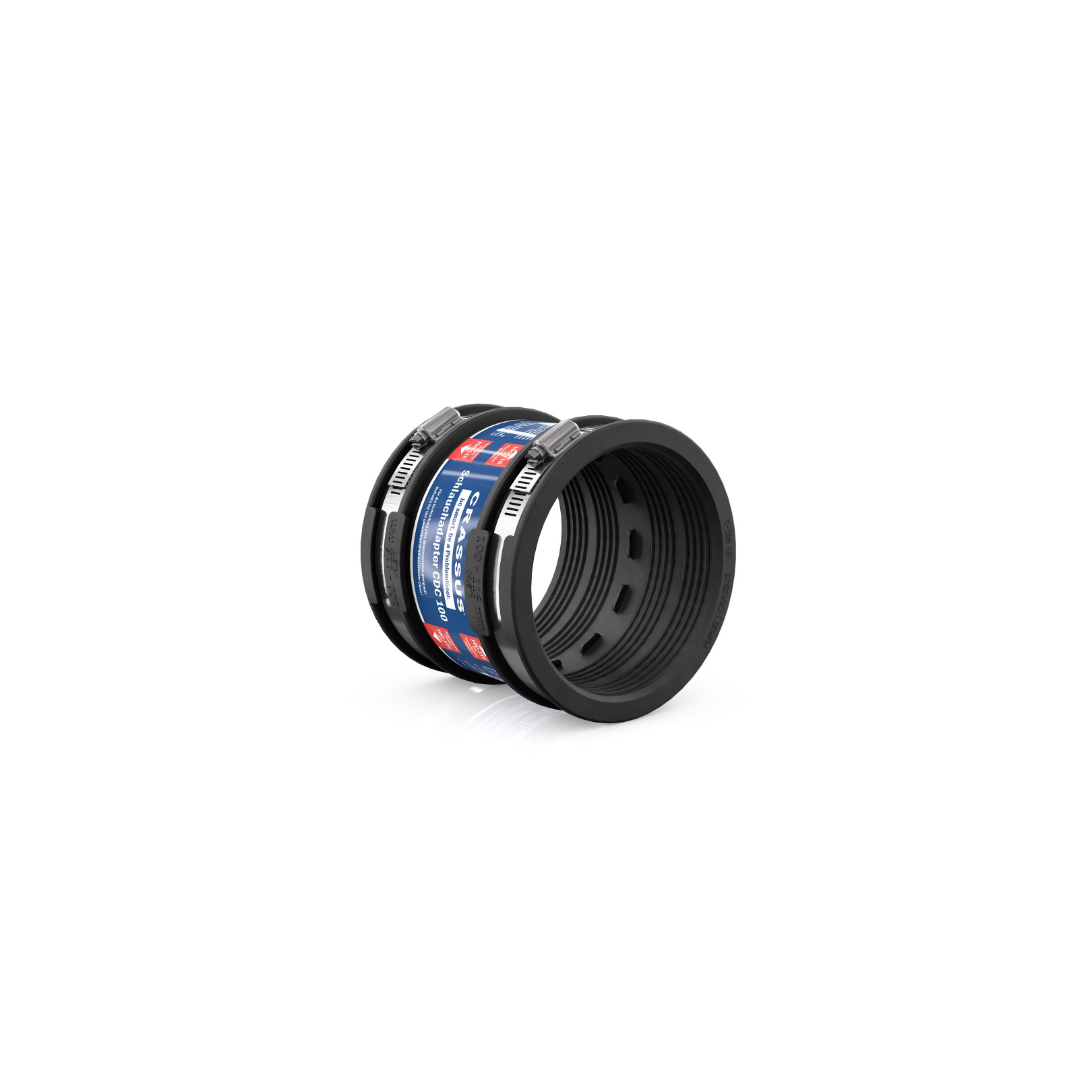 Crassus Schlauchadapter Typ 1 CDC 100 100-116mm EPDM V2A CRA11018