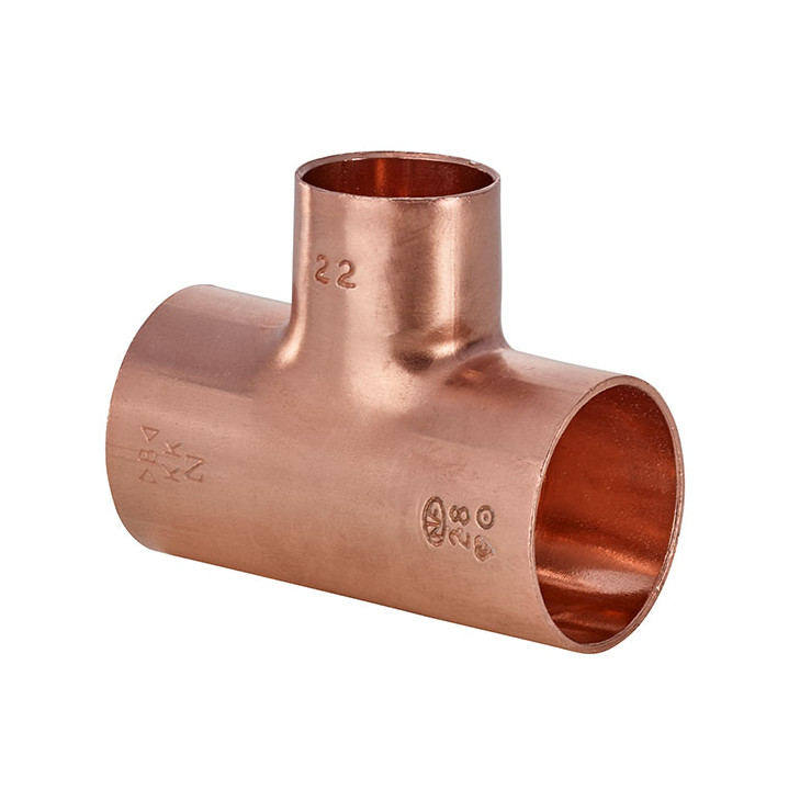 IBP Kupfer T-Stück Serie5000 5130R 54x35x54 mm Innenlötende DVGW geprüft 5130 054035054