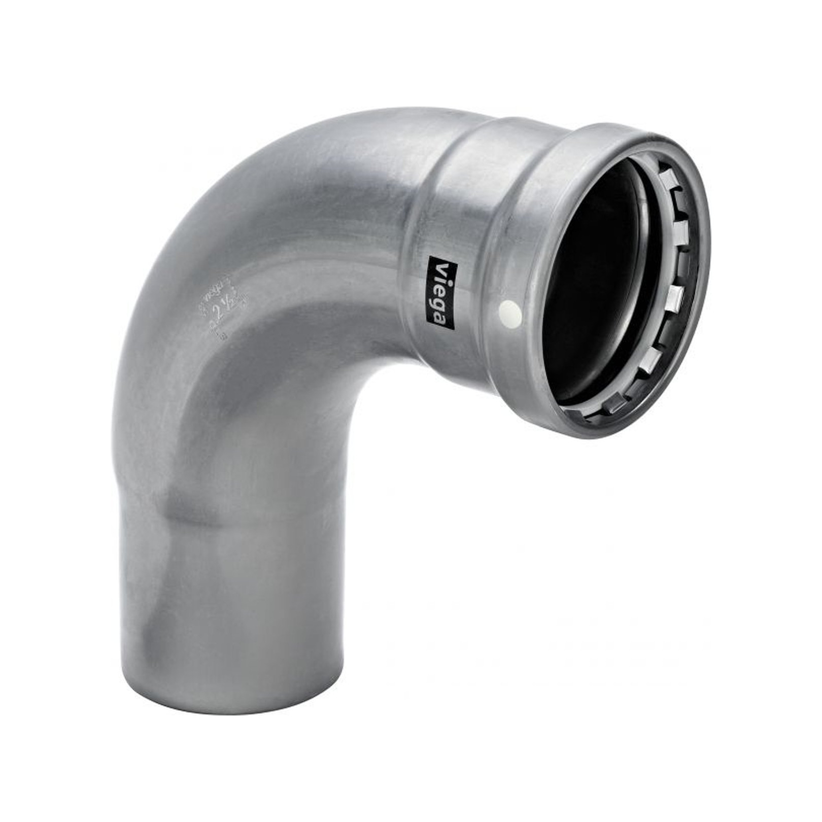 Viega Megapress Bogen 4216.1XL 90 Grad 3 Zoll Stahl Zn-Ni SC-Contur 751685