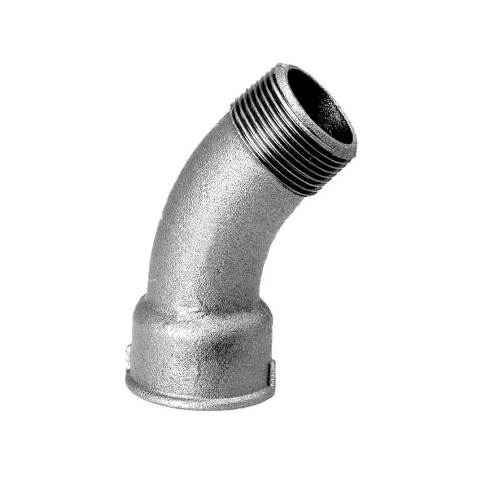 Schmidt Hermann Temperguss-Bogen Nr.40 11/4 Zoll 45 Grad verzinkt I/A 13040032