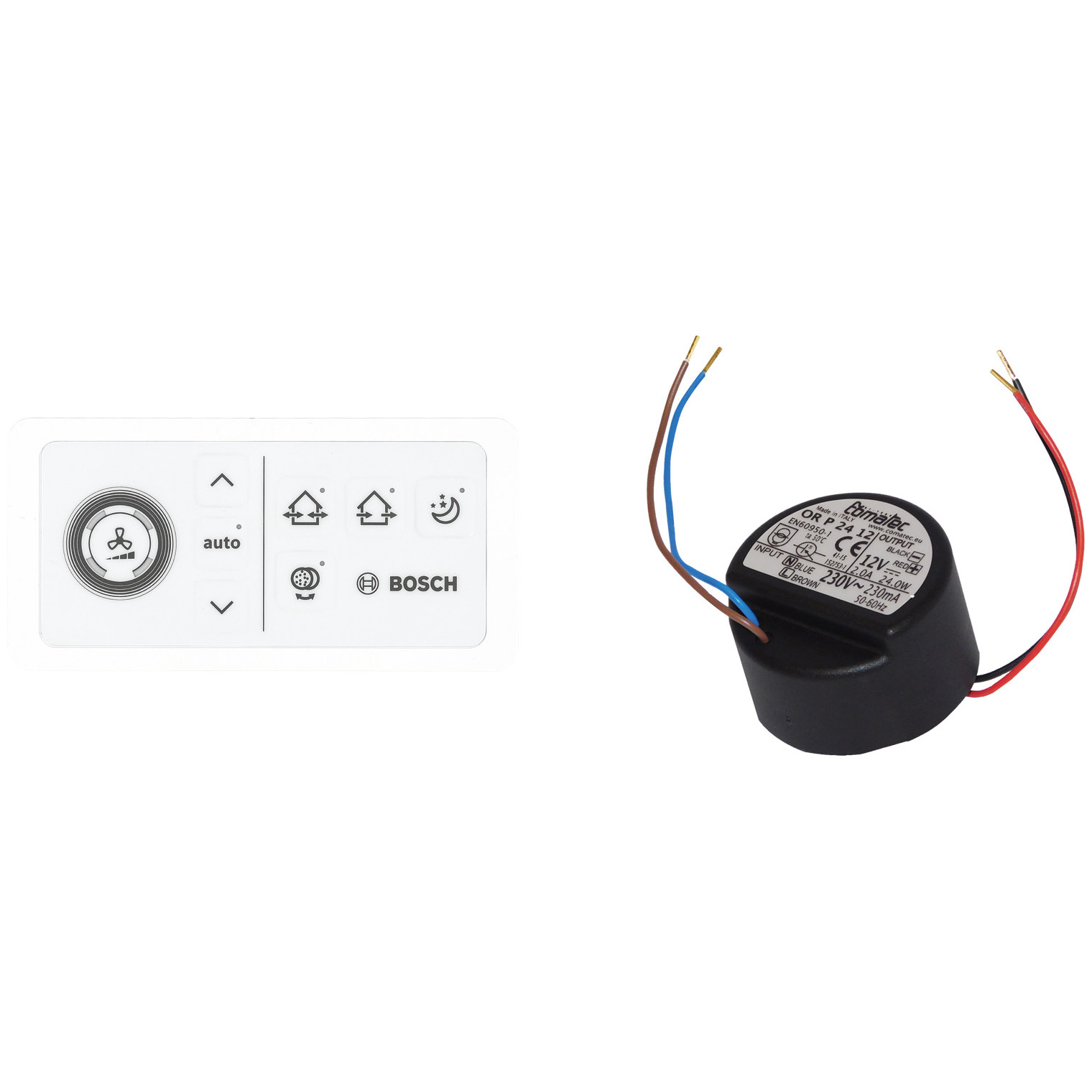 Bosch Komfortbedieneinheit Lüftungsregler CV 40 H/U Unterputz V2000D 43 4 Stufen Feuchteregelung 7735600365