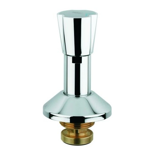 GROHE Oberteil 11516 1 1/4 Zoll UP-Ventile Dreikantgriff blau rot chrom Long-Life Shine 11516000