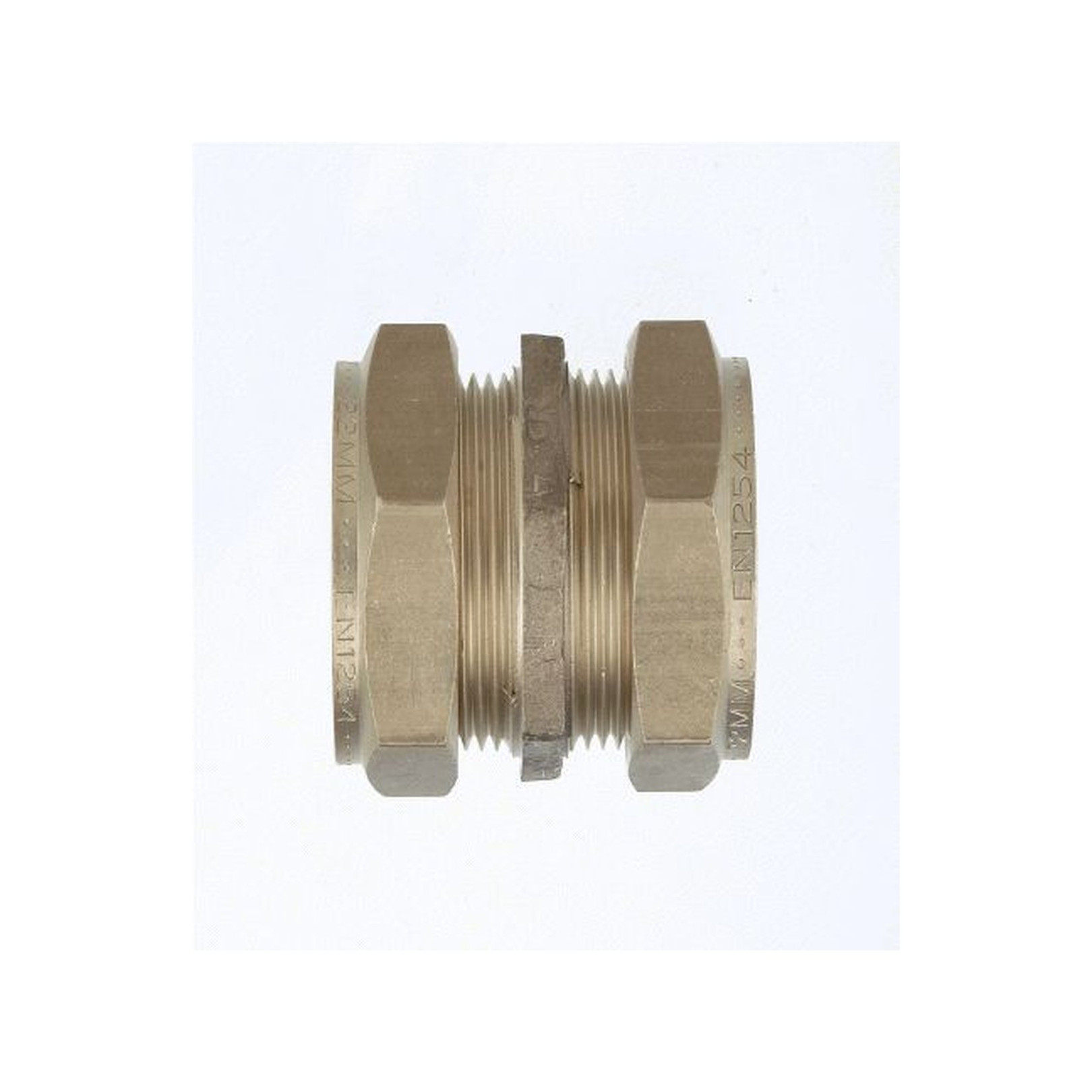 IBP Conex 301 Verschraubung 15x15 mm Messing Gerade 6-Kant-Mutter EE-10CO301--