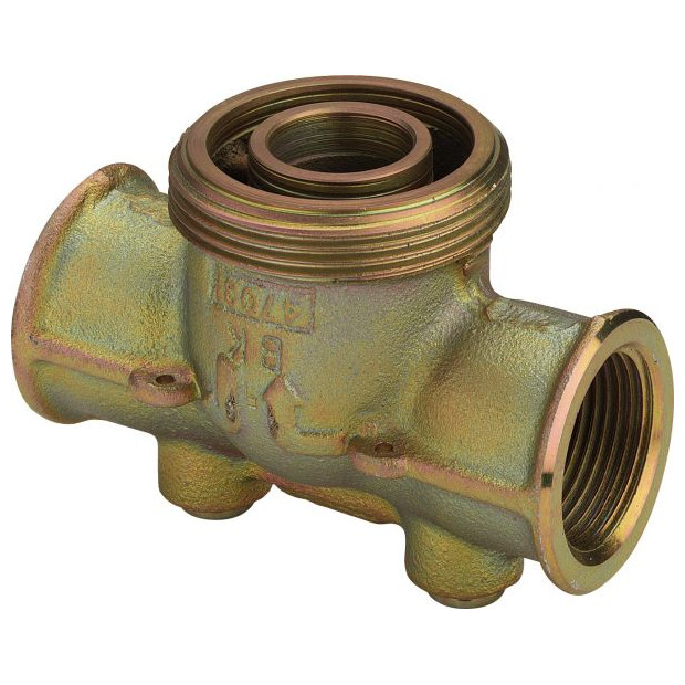 Viega Gasdruckregleranschlussstueck G2335 1-Zoll G2 Temperguss verzinkt gerade Pruefschraube 532192