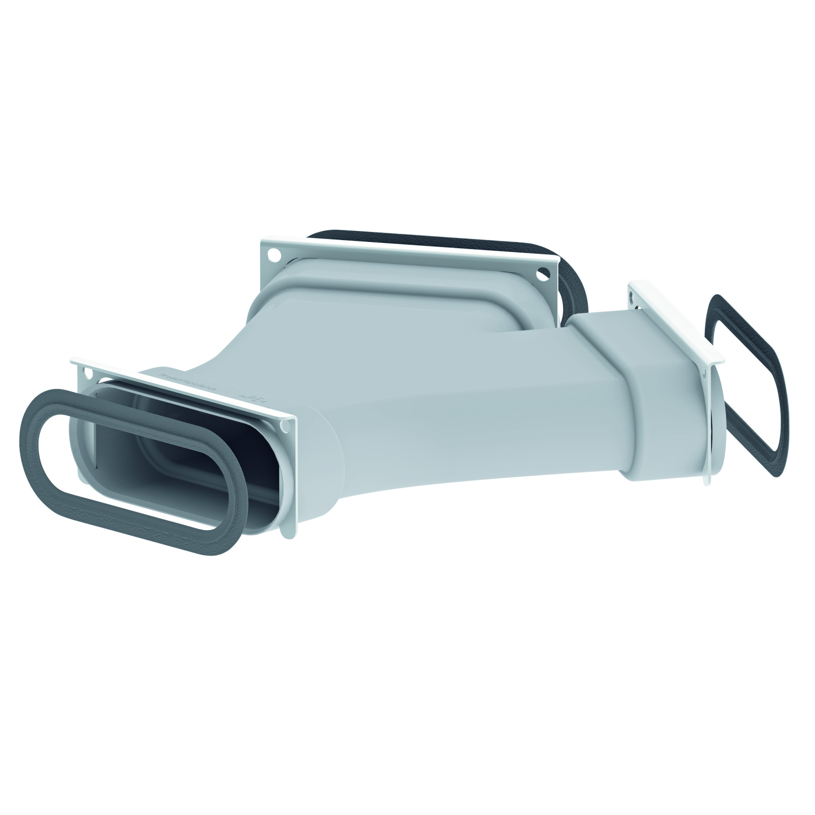 Zehnder Y-Stück ComfoFit flat 51 ComfoTube flat 51 grau Dichtung HDPE 990322151