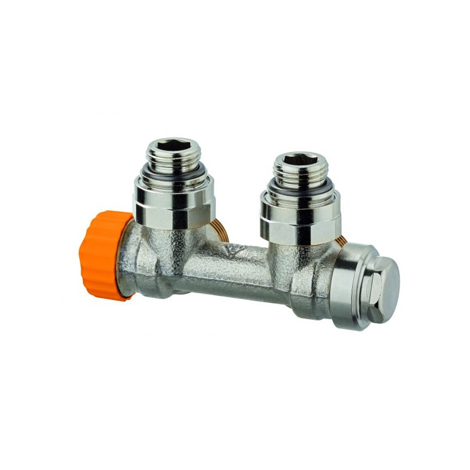 IMI Heimeier Heizkörperventil Eclipse Multilux Zweirohrbetrieb IG Eck Durchflussregler Rotguss 3866-02.000