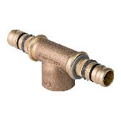 Geberit T-Stück Mepla 32 mm Rp 1/2 Zoll Rotguss Innengewinde 604360005