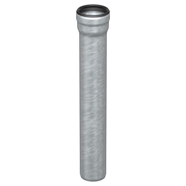 ACO Passavant Stahlabflussrohr GM-X DN125 1000mm 2,5mm feuerverzinkt Kunststoffbeschichtung 0174.10.83