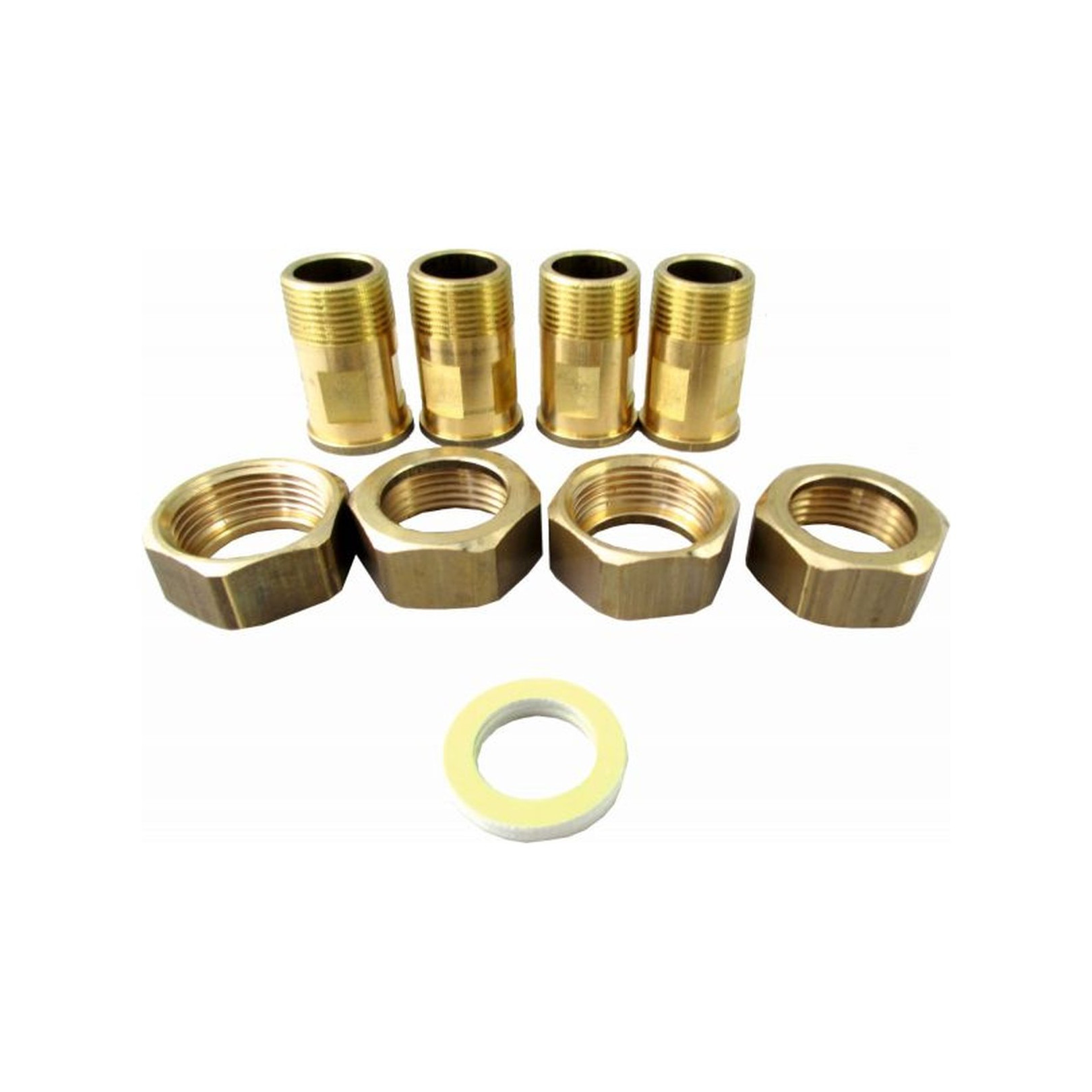 Wolf Anschluss-Set Fittings 1 Zoll Schraubanschluss Messing AG Plattenwärmetauscher 4 Stück 2071984