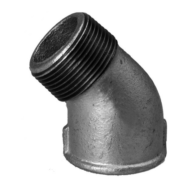 SCHMIDT HERMANN Temperguss-Winkel Nr.121 11-4 Zoll 45 Grad verzinkt I-A 13121032