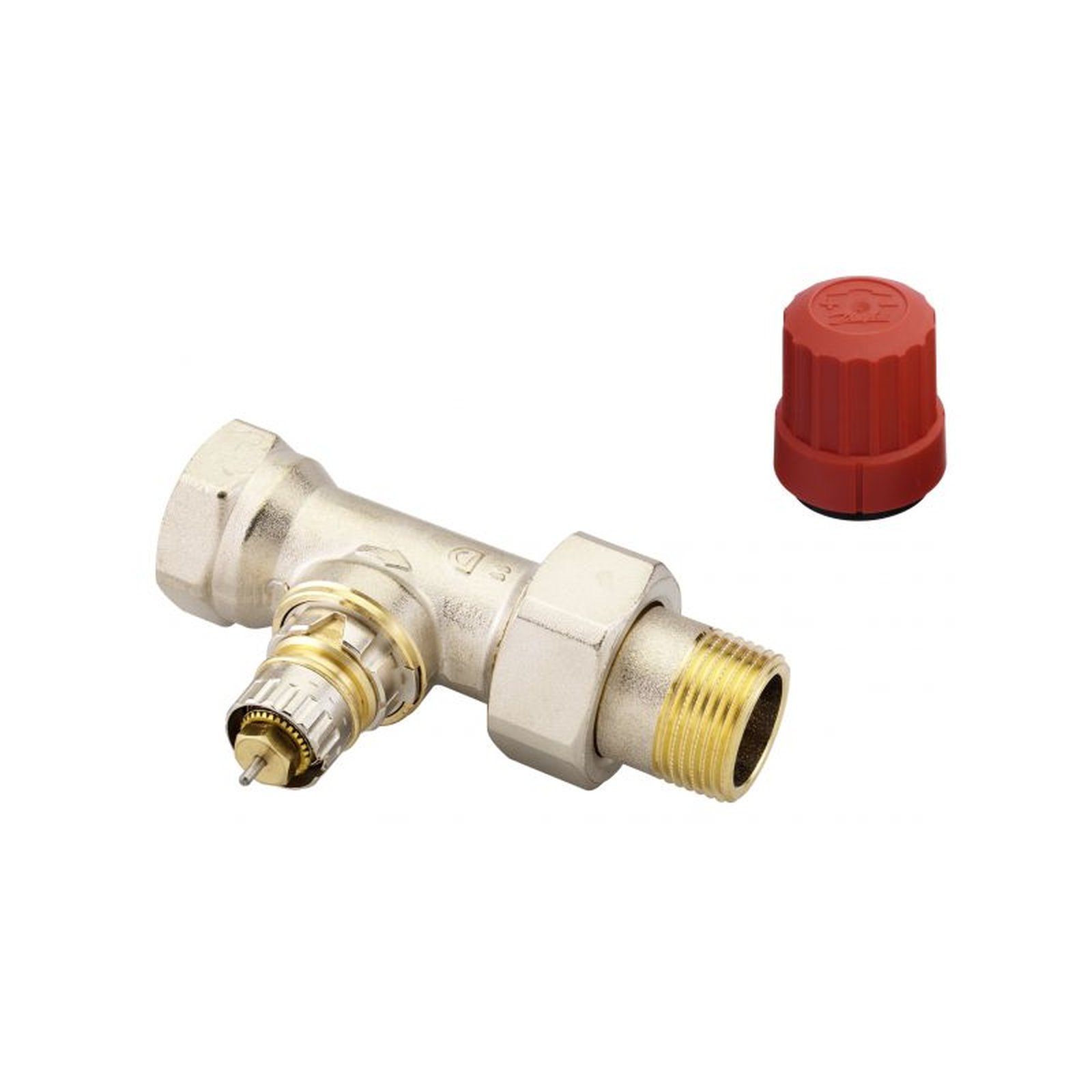 Danfoss Ventilunterteil RA-N 20 R 3/4 Durchgangsform Voreinstellung Messing vernickelt 013G0036