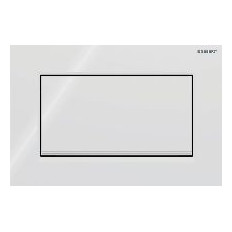 Geberit Betatigungsplatte Sigma30 Spul-Stopp verschraubbar weiss hochglanz verchromt 115893KJ1
