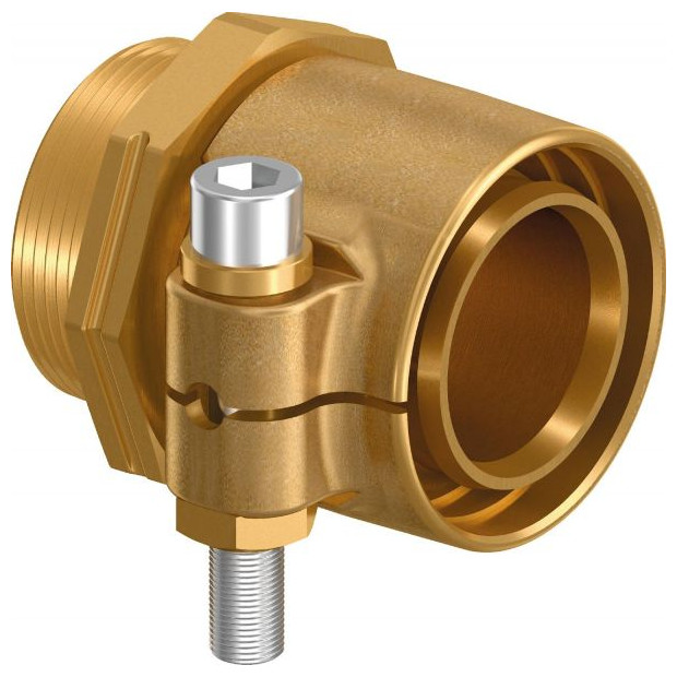 Uponor Wipex Übergangsnippel PN10 25x3.5 G1 Messing O-Ring Edelstahl Schraube 1018336