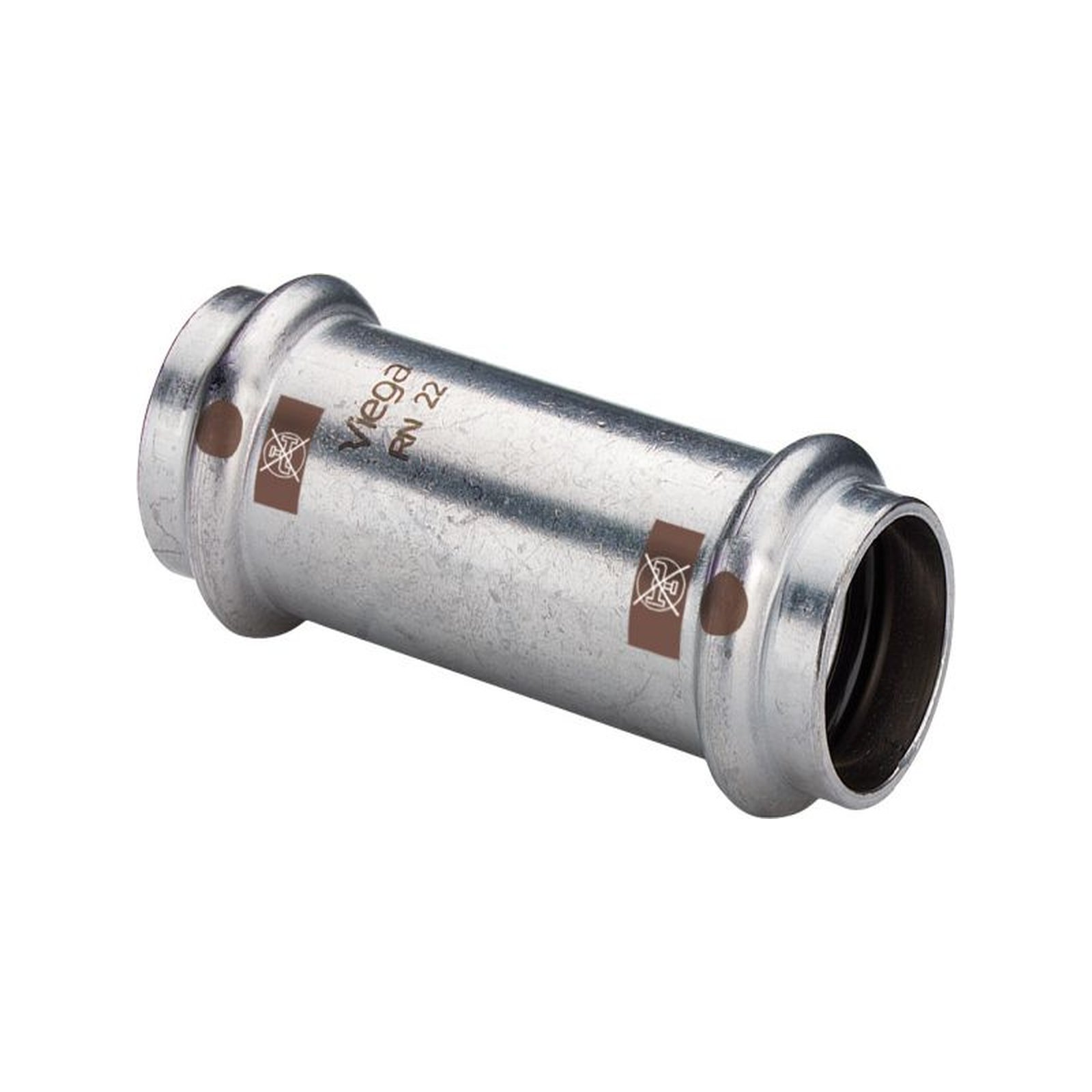 VIEGA Schiebemuffe mit SC Temponox 1715.5 in 42mm Stahl nichtrostend