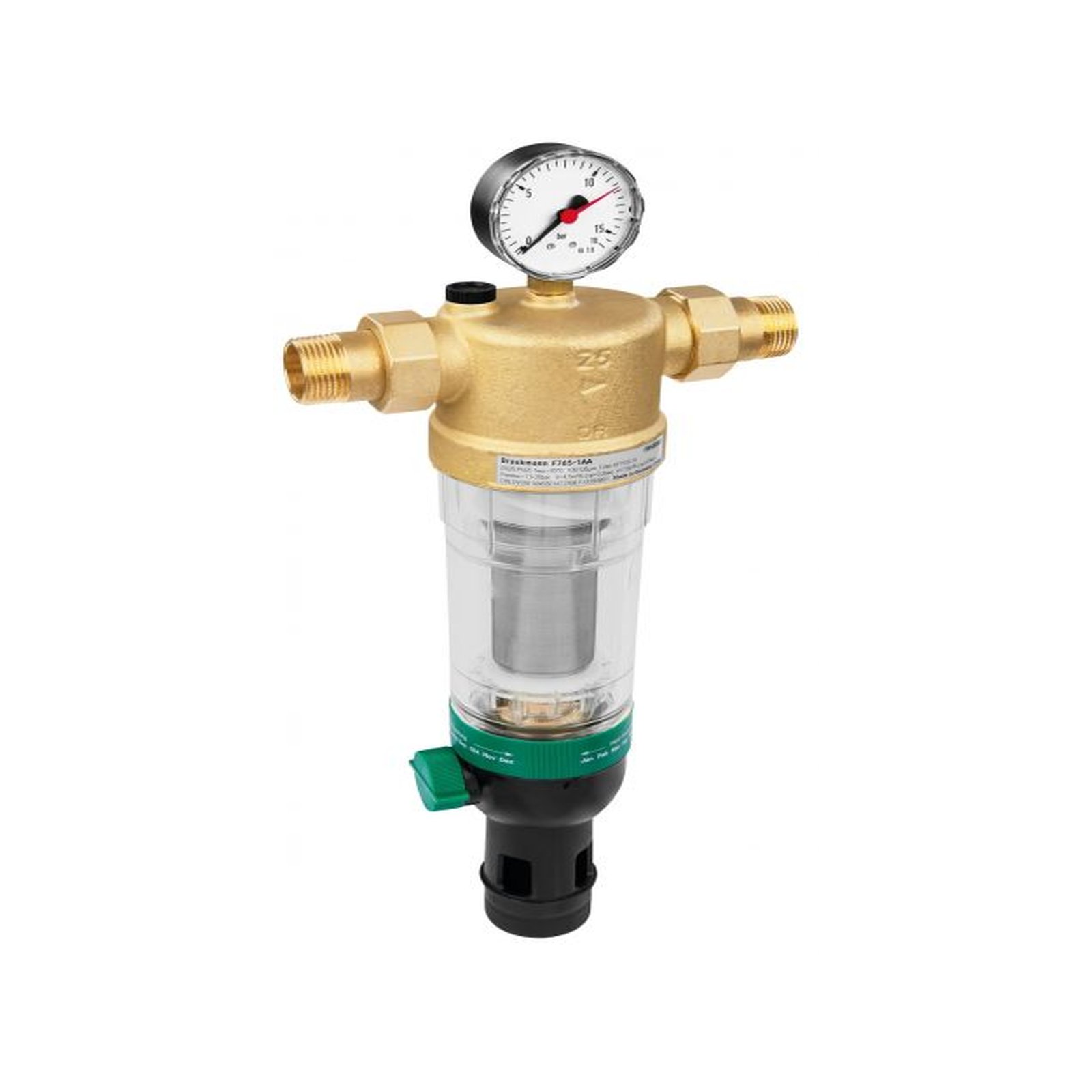 Honeywell Hauswasser-Feinfilter F76S-1AA Messing Double Spin R1 Rückspülung F76S-1AA