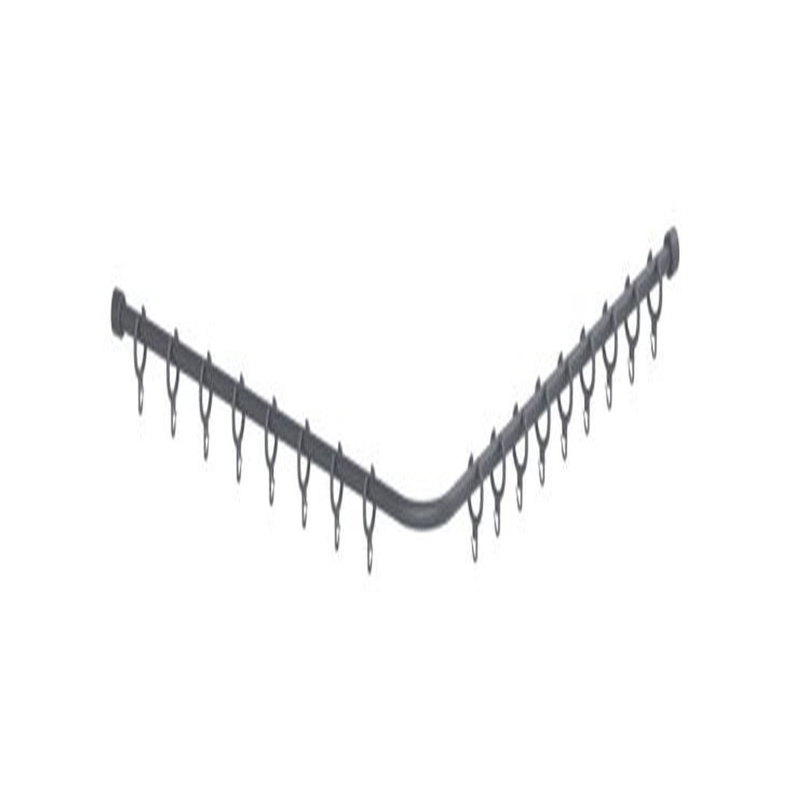 NORMBAU Duschvorhangstange Cavere 900x900mm Anthrazit-Metallic Aluminium pulverbeschichtet 20mm 7382090095