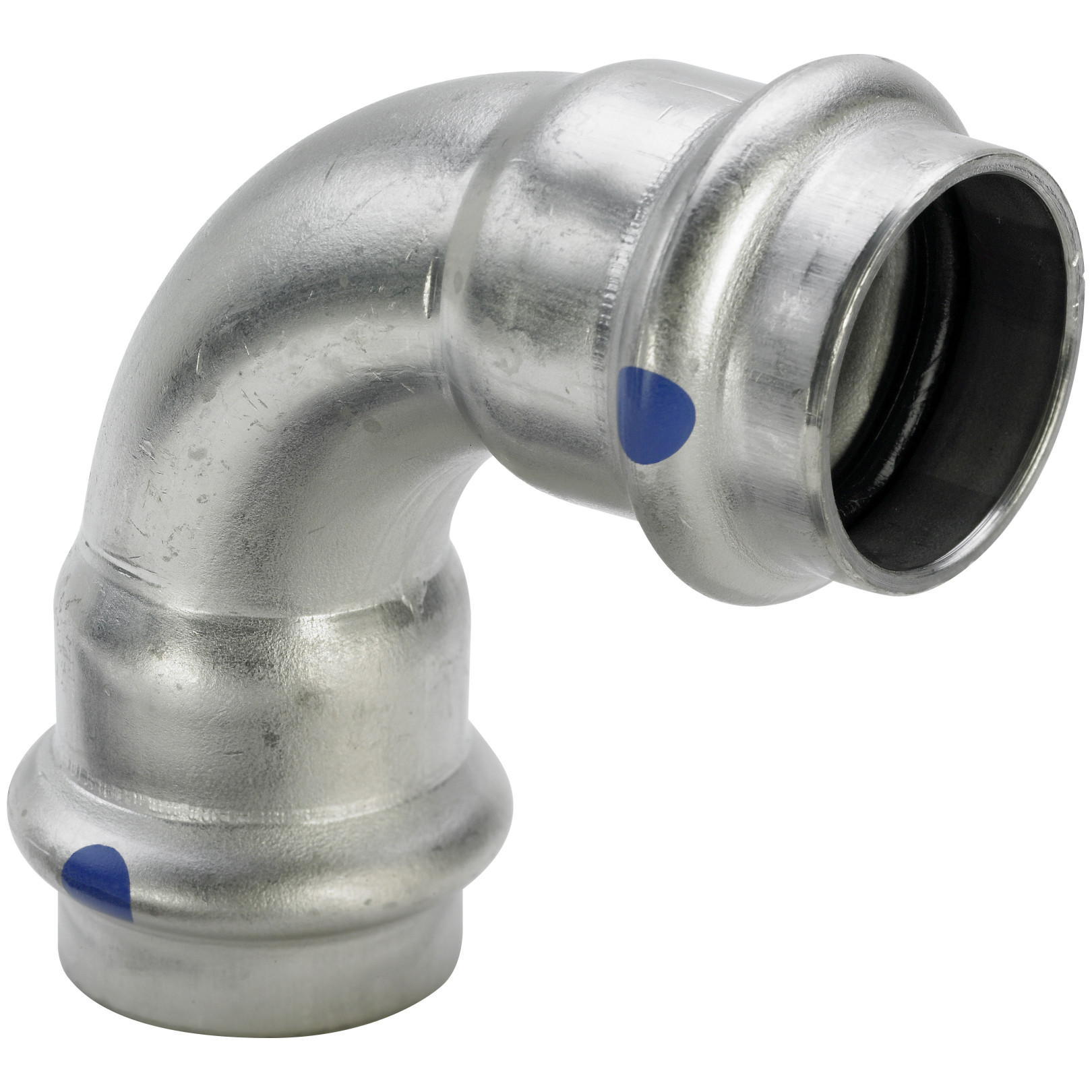 Viega Bogen 90 Grad Sanpress Inox 2316LF SC-Contur LABS-frei Edelstahl 22mm EPDM 664756