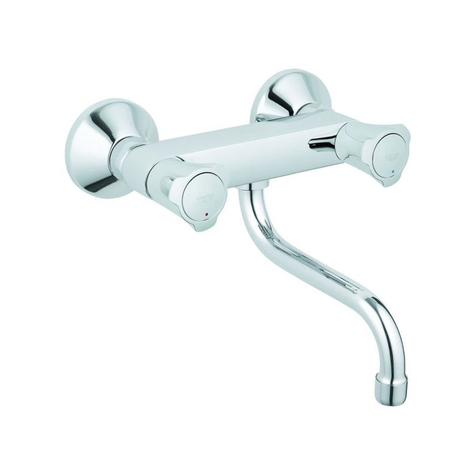 Grohe Spültischarmatur Costa DN15 1/2 Zoll Zweigriff Schwenkbereich 360 Grad Chrom 31187001