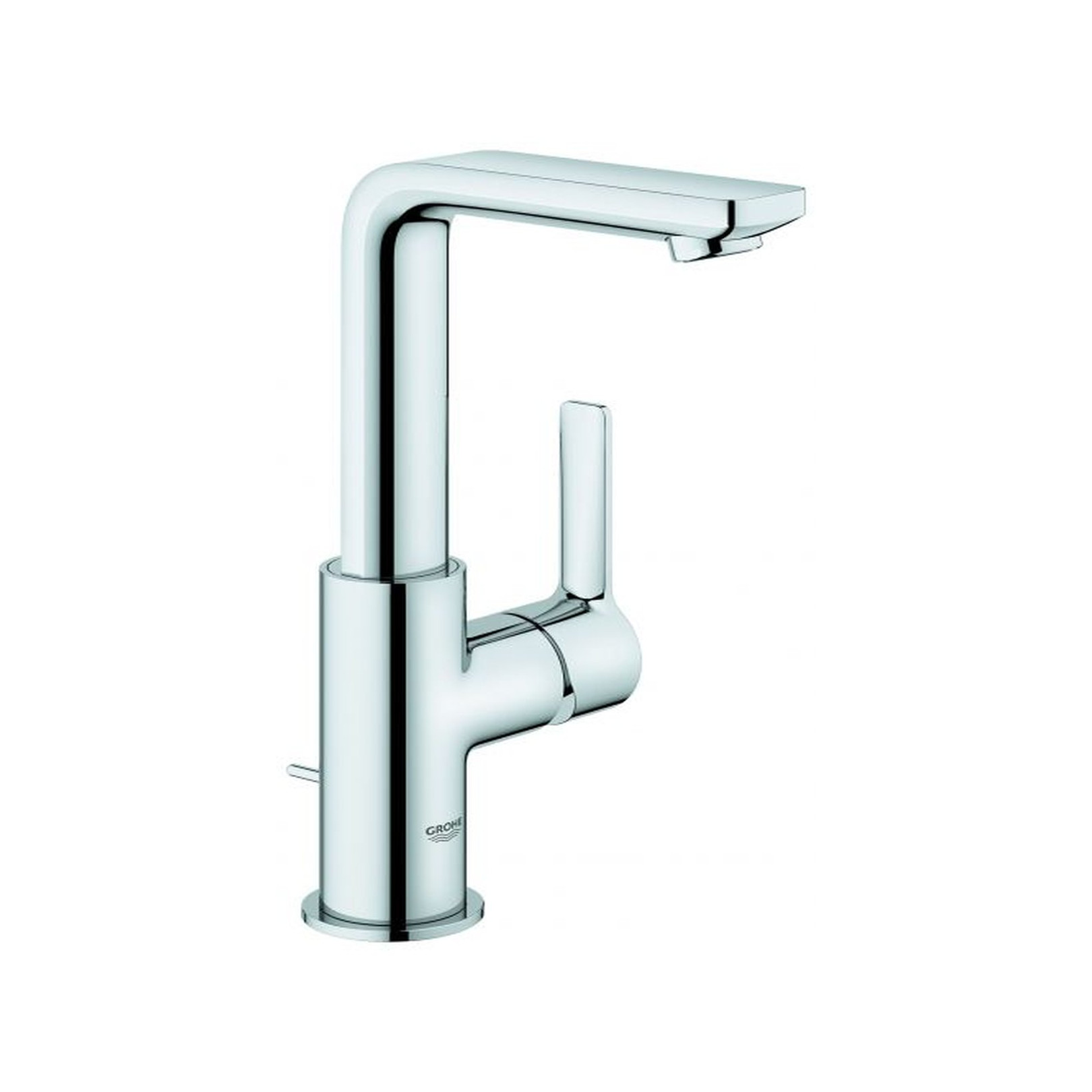 Grohe Waschtischarmatur Einhandbatterie Lineare L-Size Chrom SilkMove 28 mm Keramikkartusche Temperaturbegrenzer 23296001