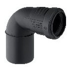 Geberit Silent-PP Übergangsbogen DN40/50 87,5 Grad reduziert schalloptimiert 390225141