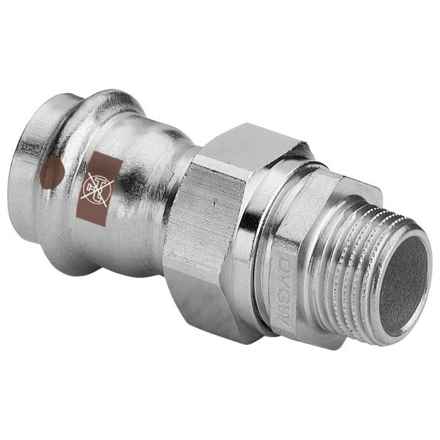 VIEGA Verschraubung SC Temponox 1765 22mm R1 Edelstahl Pressanschluss EPDM 812096