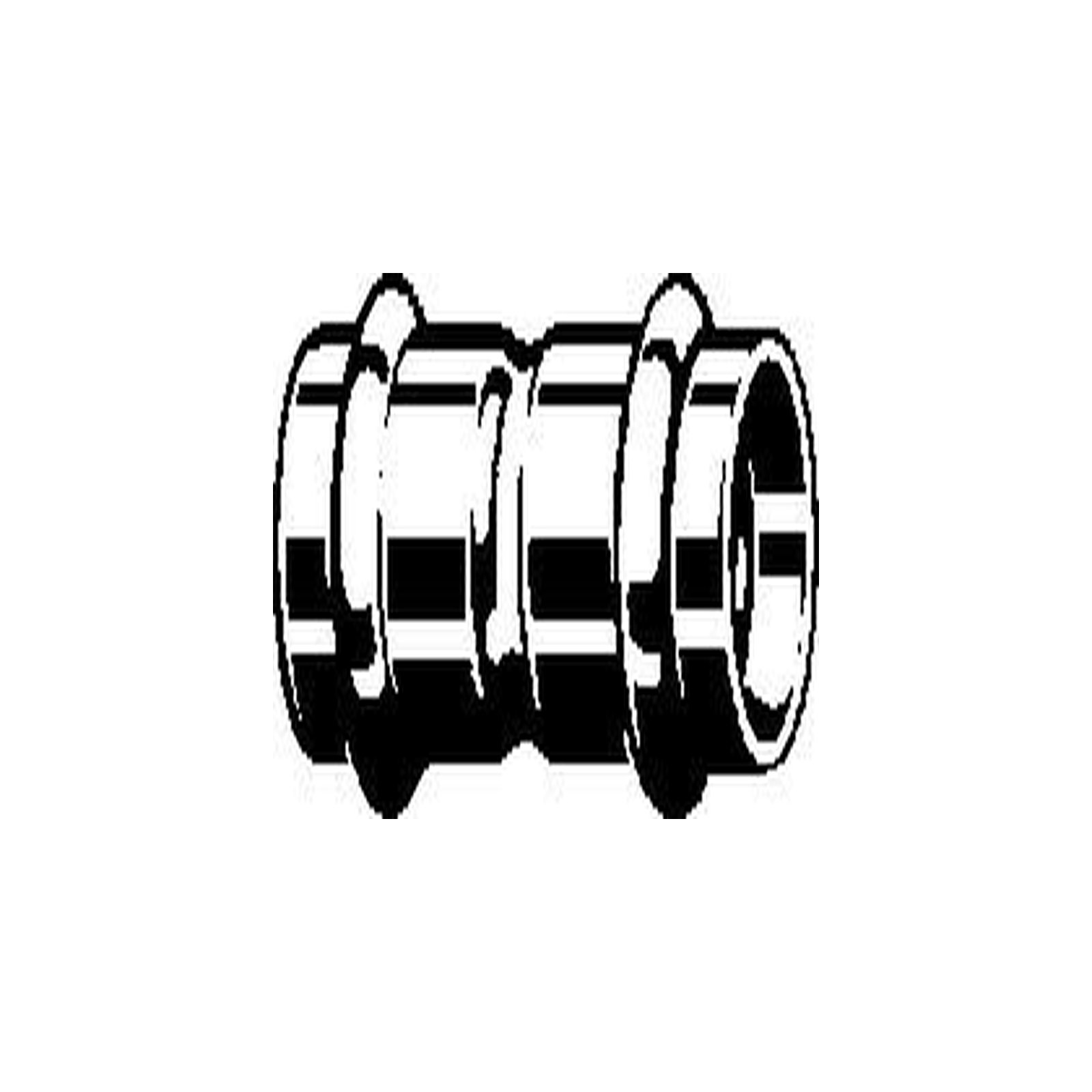 Viega Muffe Temponox 1715 15 mm Stahl nichtrostend SC-Contur EPDM 809065
