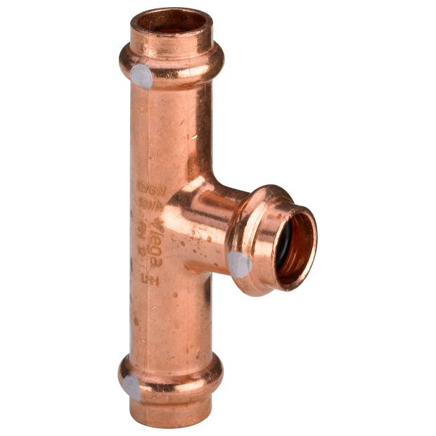 Viega T-Stueck Profipress S 4518 22mm Kupfer Pressfitting Solar FKM Dichtelemente 628451