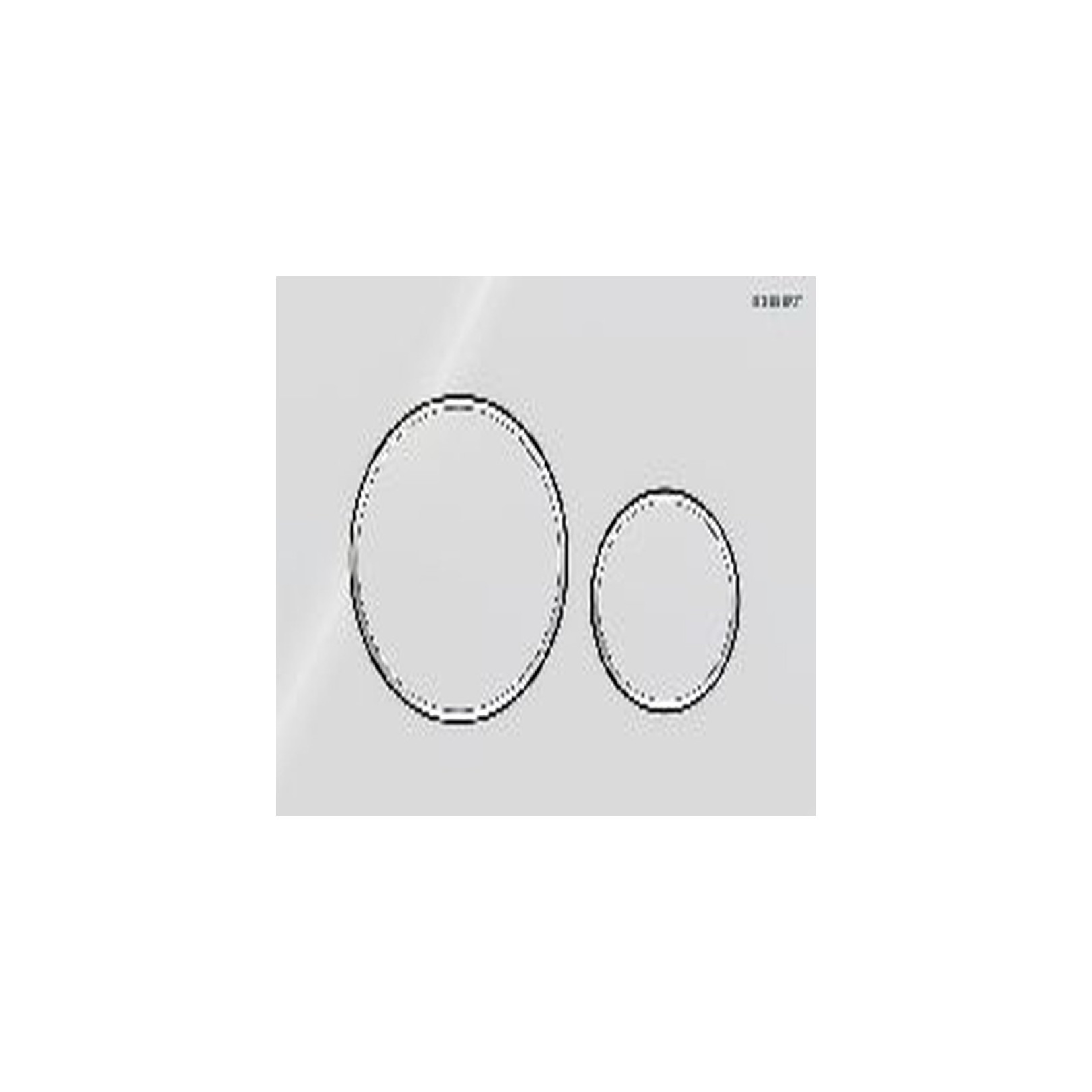 Geberit Betätigungsplatte Sigma 20 2-Mengen-Spülung weiß hochglanz-verchromt Kunststoff 115882KJ1