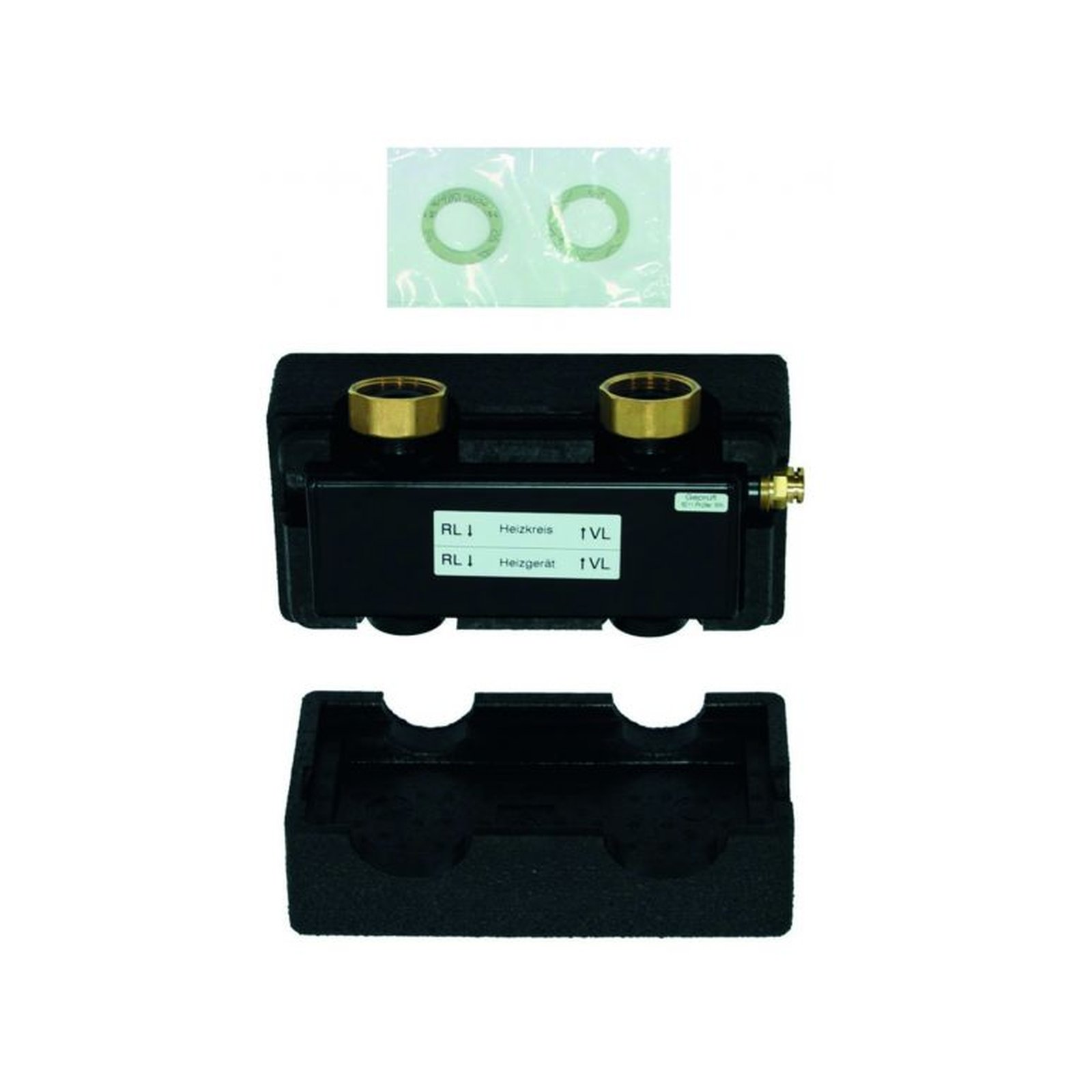 Vaillant hydraulische Weiche WH 27 quer 2 m3/h Rp 1 Wärmedämmung 306727