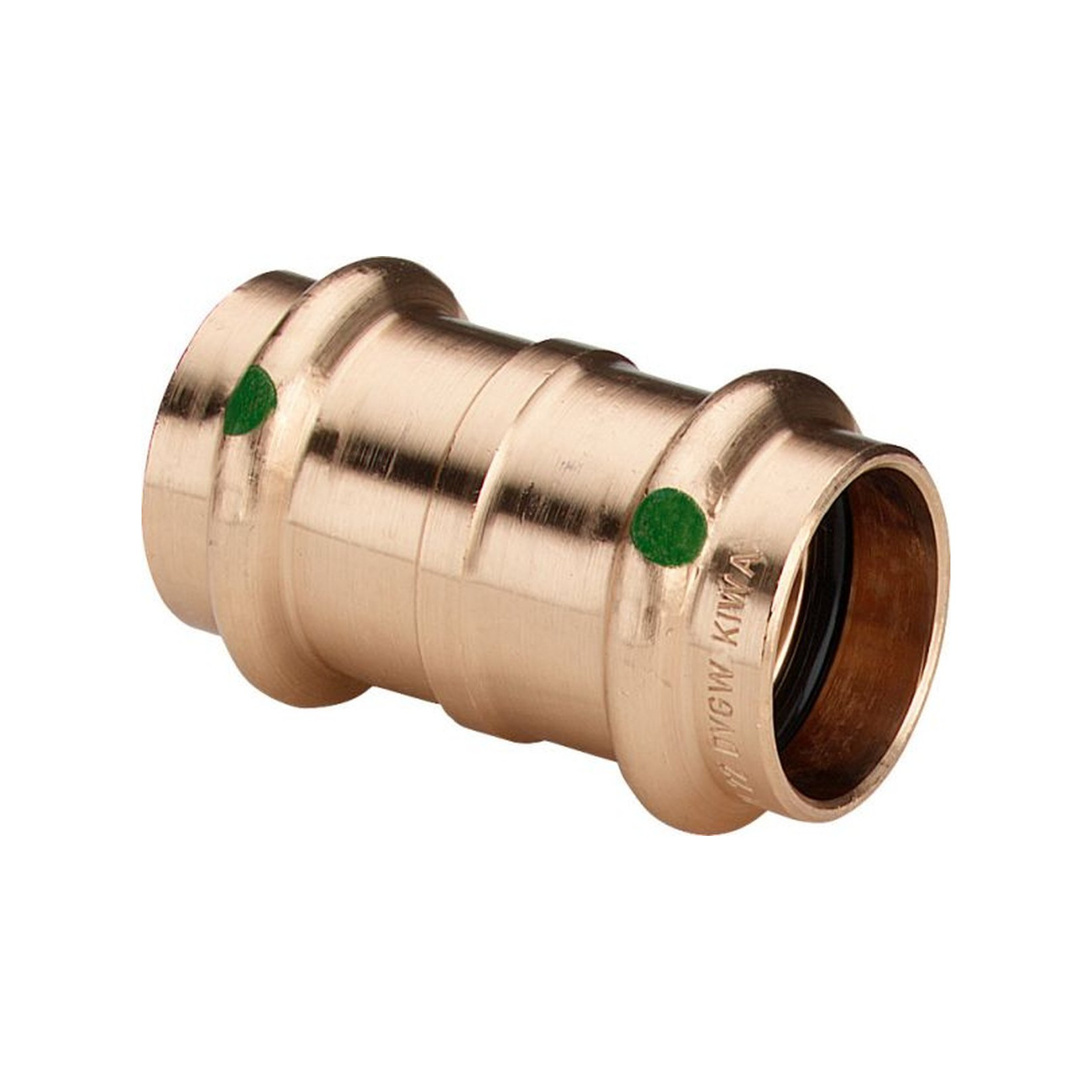 Viega Sanpress Muffe 28 mm Rotguss Siliziumbronze SC-Contur EPDM Pressanschluss 108618