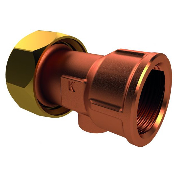 KEMPER IG-Verschraubung Rotguss 4760605000 DN50 Rp2 G2 3-8i Ueberwurfmutter EPDM-Dichtung