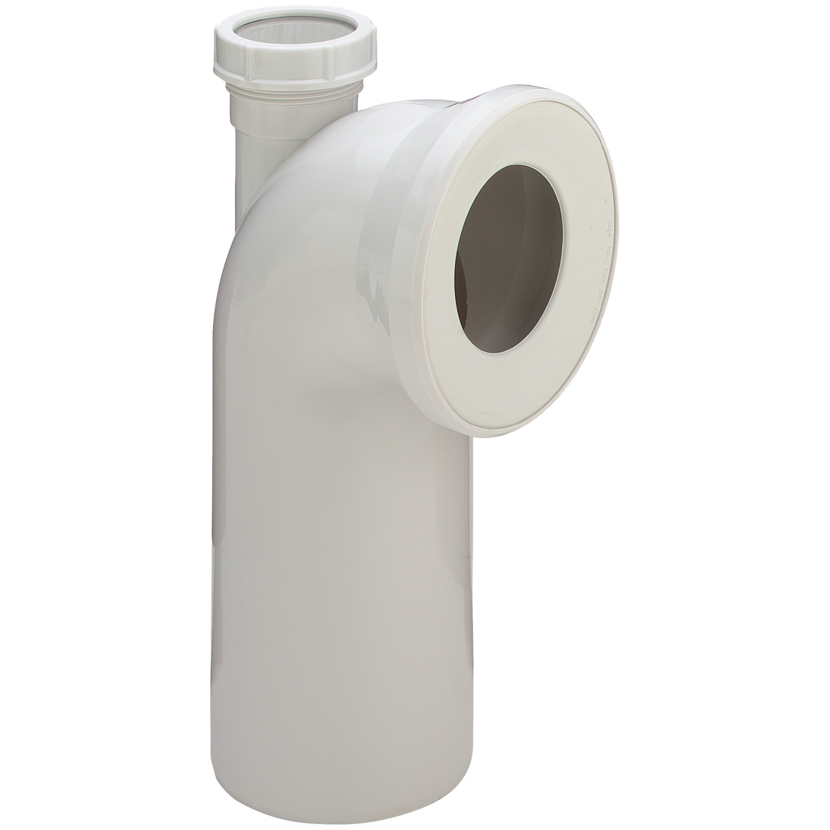 Viega Klosett-Anschlussbogen 3811.1 90 Grad DN 100x230 50 mm Zusatzanschluss Kunststoff weiß 109462