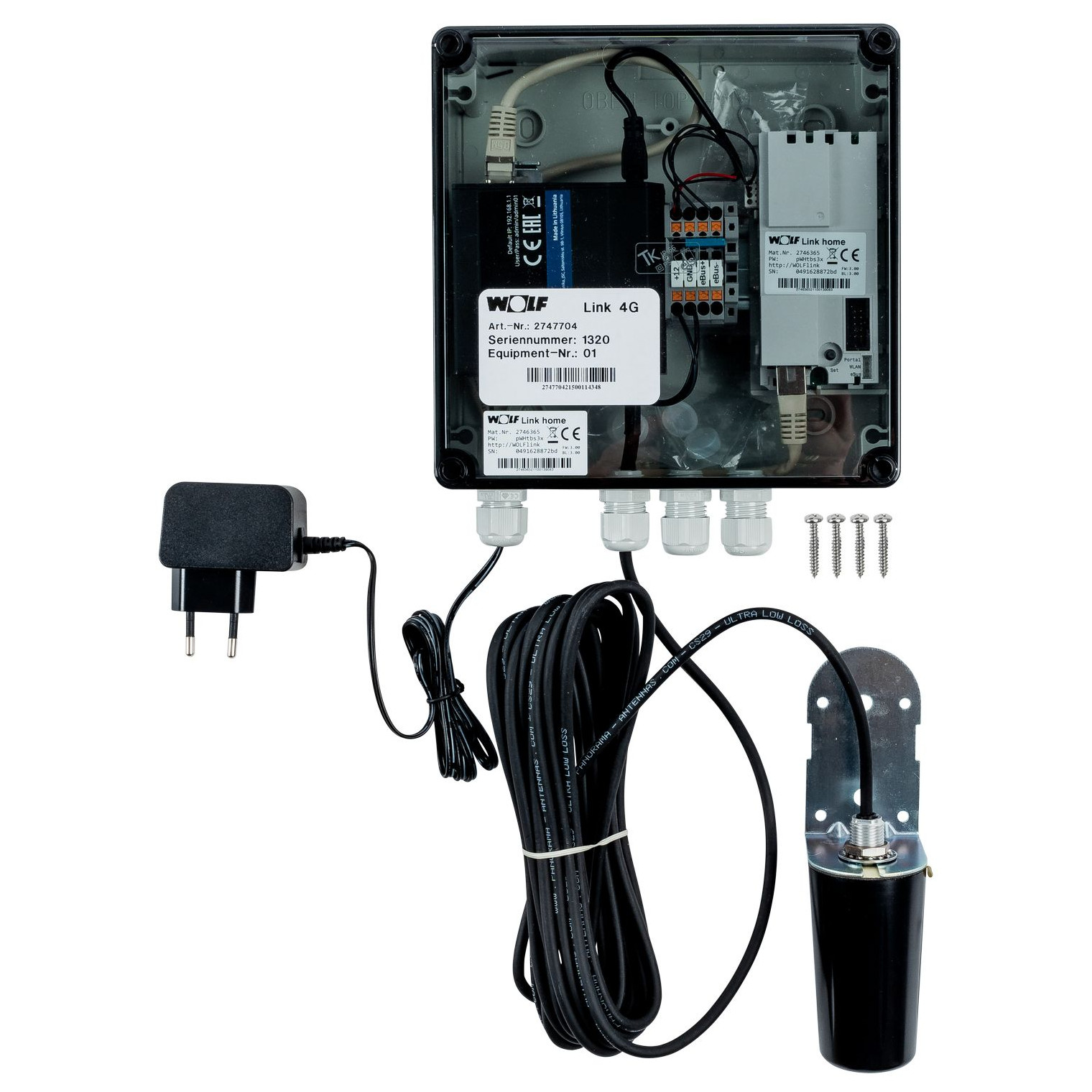 WOLF LinkPro 4G LAN WLAN Erweiterung Schnittstellenmodul LTE Router externe Antenne 2747704
