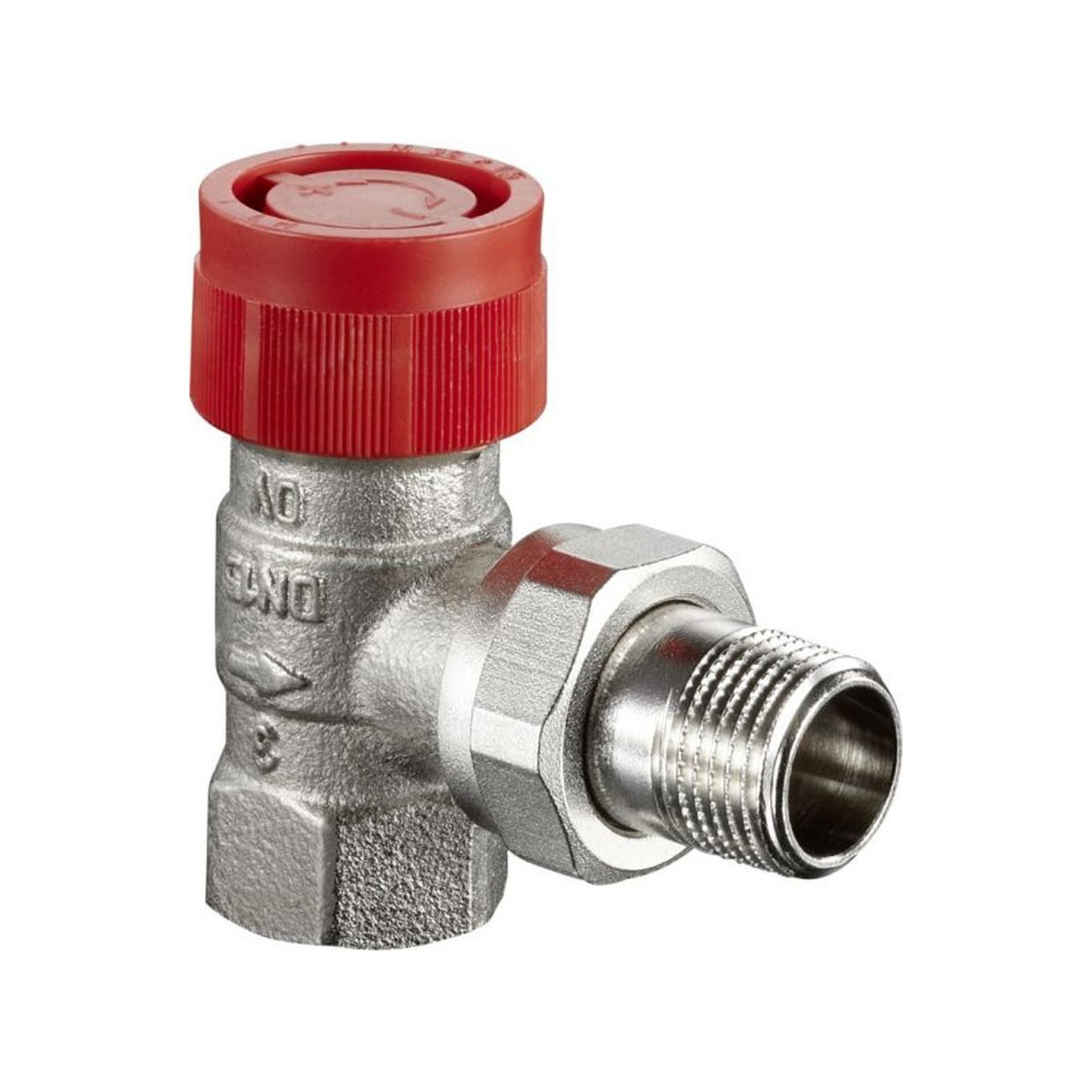 Oventrop Thermostatventil AF DN15 Eck Feinstvoreinstellung Rotguss Messing vernickelt 1180604
